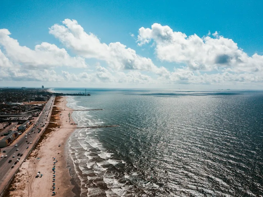Galveston, Texas waterfront